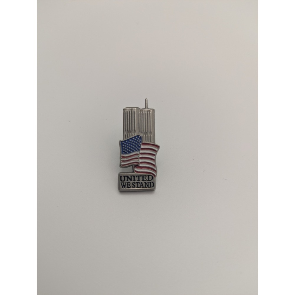 911 United We Stand Twin Towers Memorial Pin Badge USA Flag Patriot‎